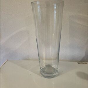 Tall Clear Glass Vase